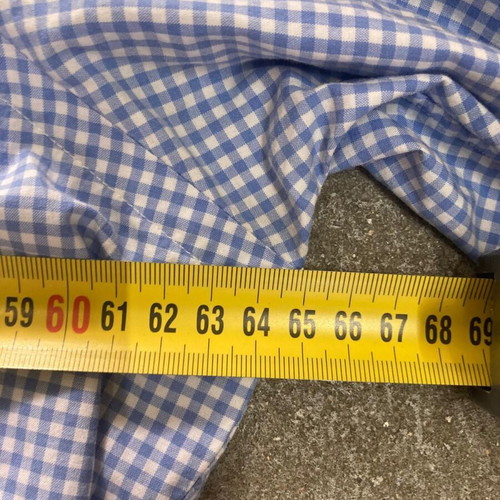 Ralph Lauren long sleeve shirt XL, white light blue checked, pink pony