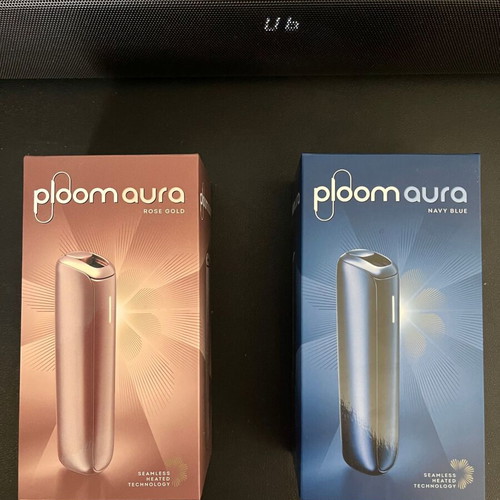 Ploom Aura vaping devices new, navy blue and rose gold