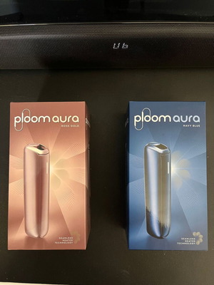 Ploom Aura vaping devices new, navy blue and rose gold