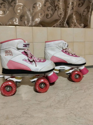 ZTX kids rollers used white-pink US 2 (EU 33–34)