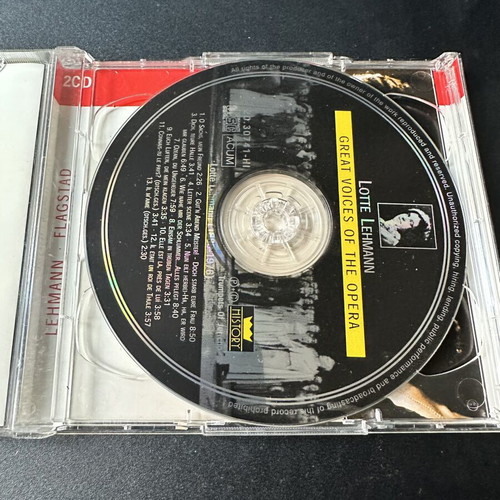 Great Voices of the Opera 2 CD collection with Lotte Lehmann and Kirsten Flagstad