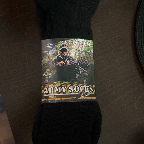 Men's isothermal high socks new, black A.A UNDERWEAR