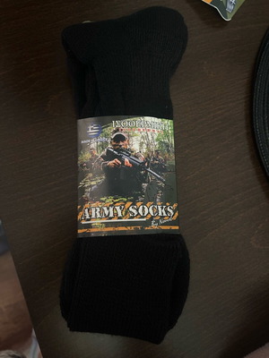 Men's isothermal high socks new, black A.A UNDERWEAR