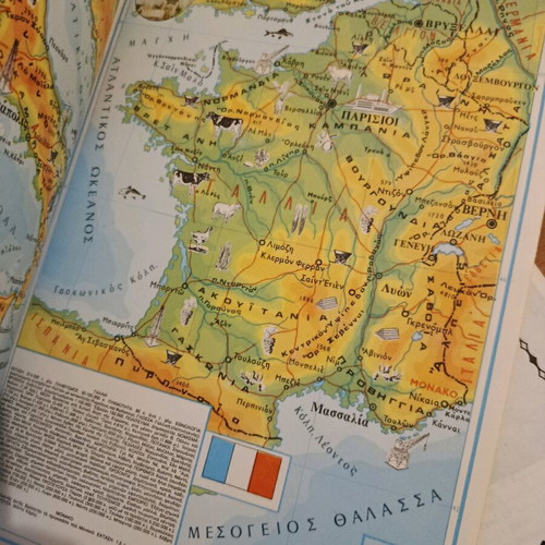 Geographical Atlas of Europe Ankara like new with insert