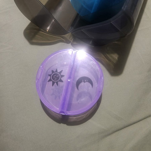 Weekly Pill Organizer with 2 Slots per Day like new
