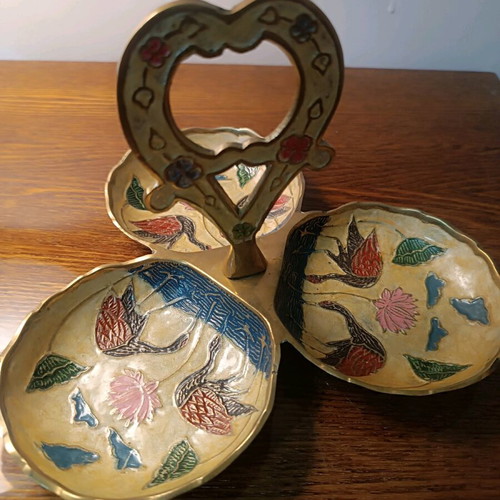 Bronze orderviera with enamel new
