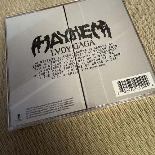 Lady Gaga Mayhem CD like new