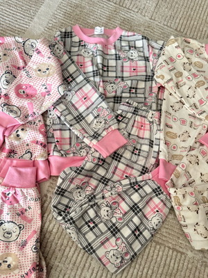 Baby pajamas set used, 3 pieces, 100% cotton