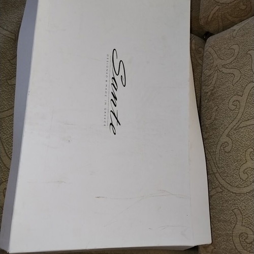 Sante beige boots size 40 like new leather with zipper