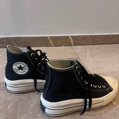 Converse Move platform retro δίπατα μποτάκια μαύρα 39 σαν καινούργιο