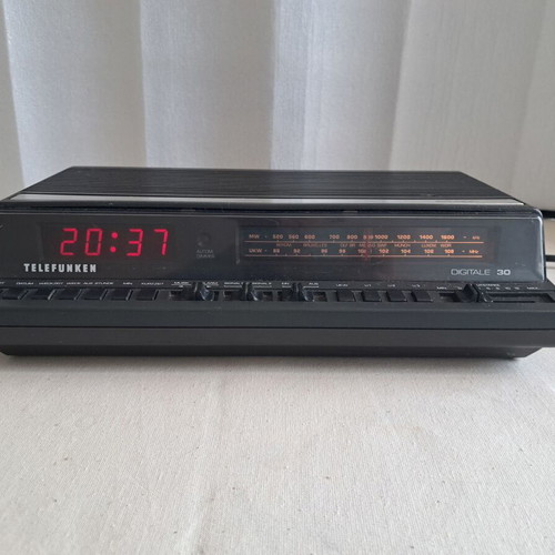 Telefunken Digitale 30 Retro Radio Clock used