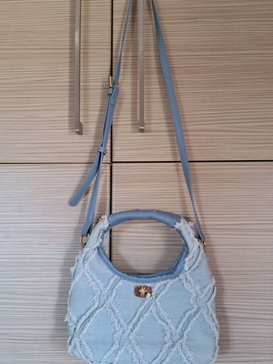 Jean small handbag, blue