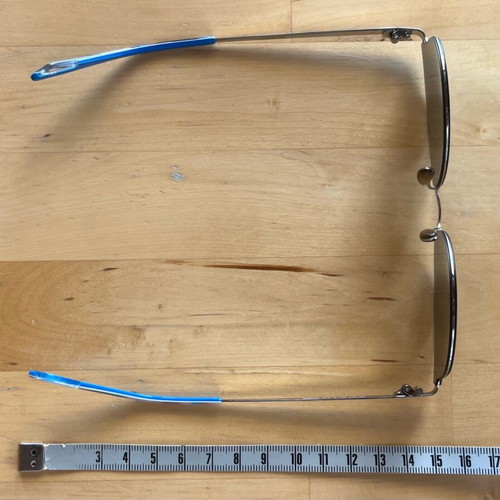 Byblos sunglasses used with metal frame and blue mirror lenses