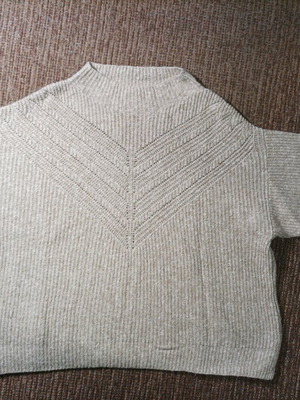 Mango sweater used, gray, with high neck, size S