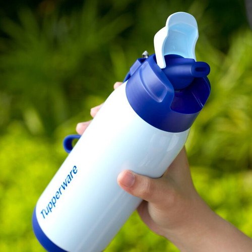 Tupperware thermal cup 510 ml new with built-in straw