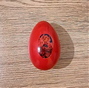 Vintage ψεύτικο κόκκινο αυγό Πάσχα κόκκινο