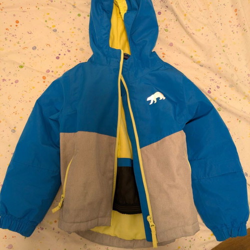 Kids snow winter set like new, blue and grey