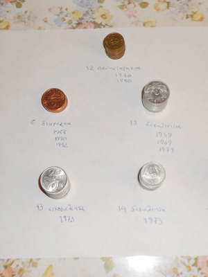 Variety of Greek coins 1959-1992, 111 pieces