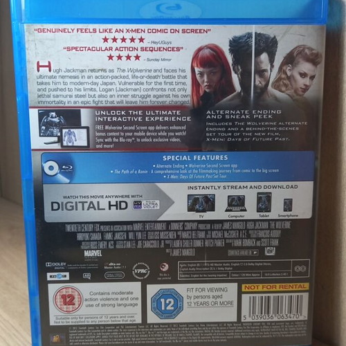 The Wolverine Blu-ray with English subtitles