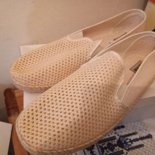 Carina espadrilles size 46, beige, breathable