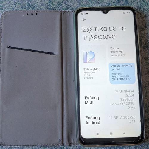 Xiaomi Redmi 9C NFC 32GB Twilight Blue smartphone used with case