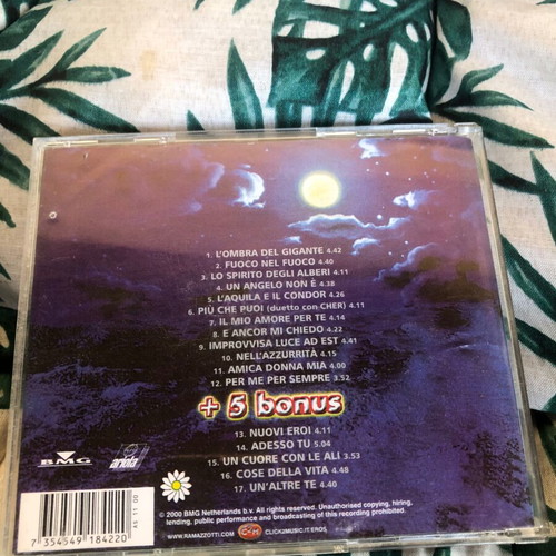 Eros Ramazzotti CD like new, pack of 2, entechno