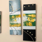Four-panel canvas painting new