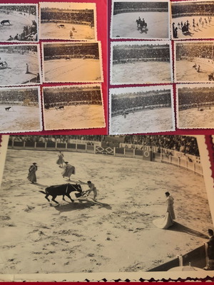 Σετ 12 vintage φωτογραφίες ταυρομαχίας 10x7,5 εκ.