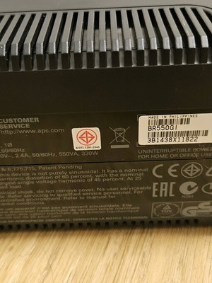 APC Back-UPS Pro (BR550GI) 550VA used