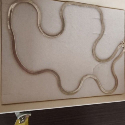 925 silver solid snake chain necklace