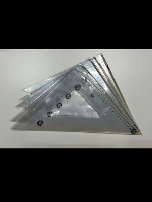 ILCA set of right triangles new, 5 pieces
