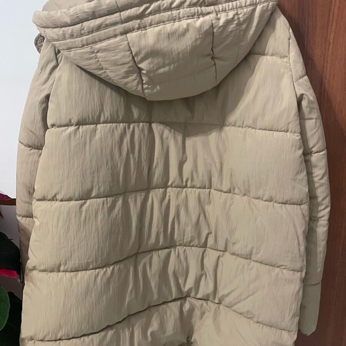 Only warm jacket used, beige, size M