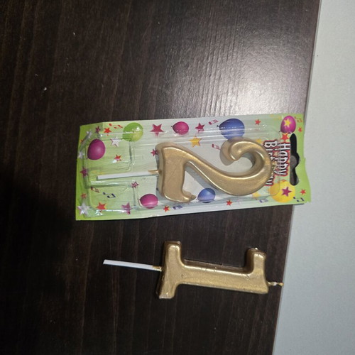 Candles like new, set of two