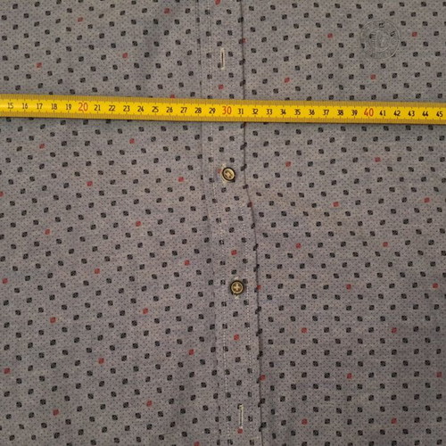 Americanino men's shirt slim fit, size XXL, like new, blue geometric pattern