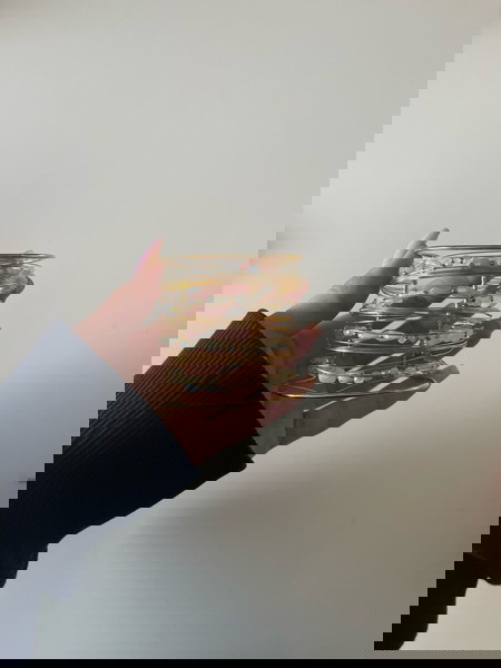 βραχιόλι stainless steel χρυσό με λευκές πέτρες