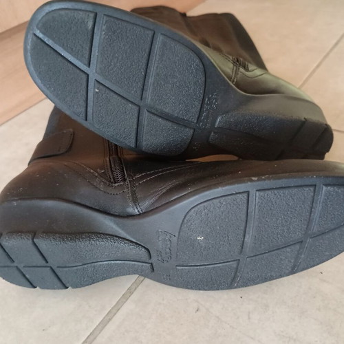 Boxer leather boots used, black, size 38, comfortable fit
