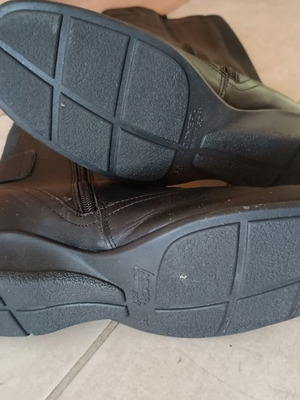 Boxer leather boots used, black, size 38, comfortable fit