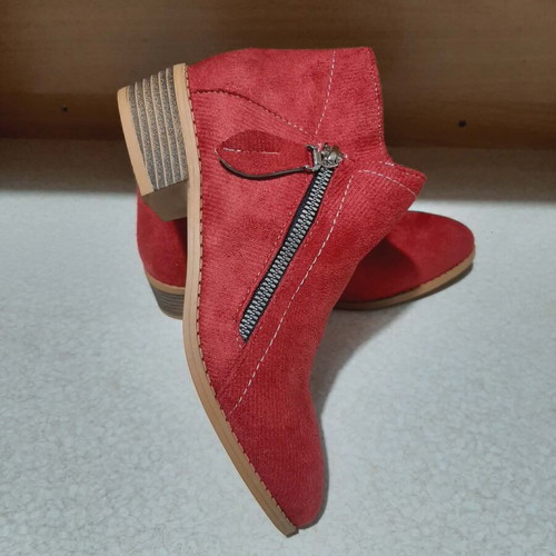 Red ankle boots size 36 new