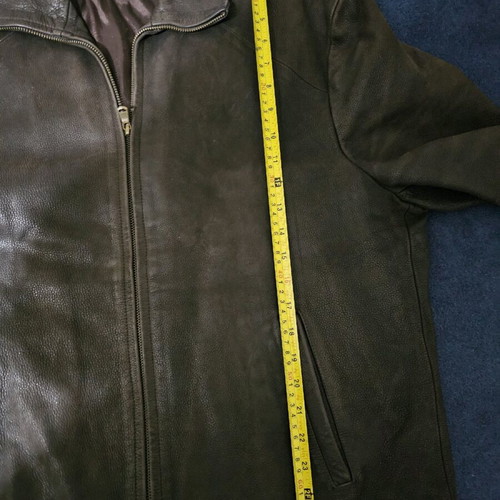 Vera Pelle leather jacket used, brown, size XL