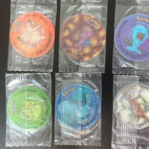 Pokemon Tazos sealed vintage collectible set