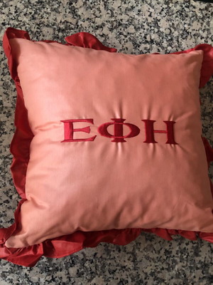 Pillow new with filling and zipper approx. 40x40cm, Efi