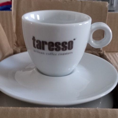 Espresso porcelain cups set of 6 with saucers new in box