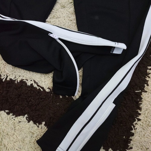 Palm Angels classic logo track pants like new, size Large, black and white