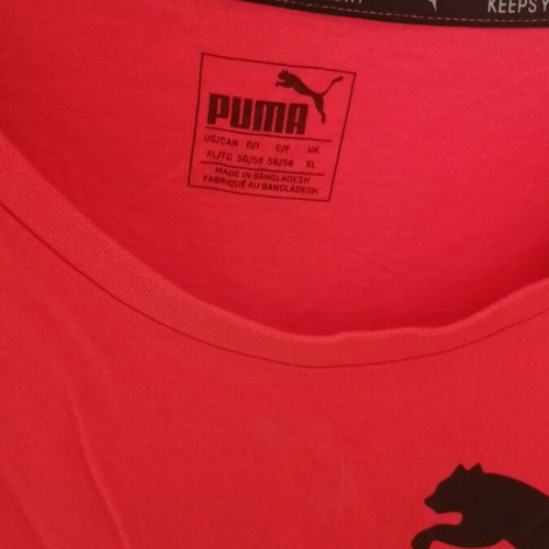 Puma men's cotton t-shirt XL new, red