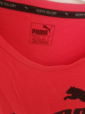 Puma men's cotton t-shirt XL new, red