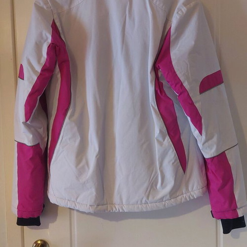 Kappa jacket white-pink XL like new with removable hood