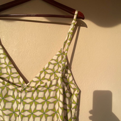 Long dress Kado handmade clothes new, lime and beige shades