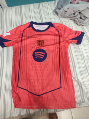 Barcelona football shirt XS new by Nike blue and orange