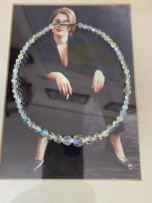 Art Deco βιντάζ κολιέ Τσεχοσλοβακικό, σαν καινούργιο, μήκος 42 εκ