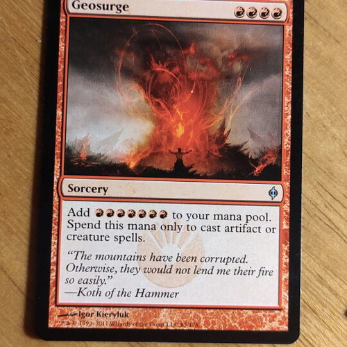 Geosurge Magic the Gathering card New Phyrexia like new